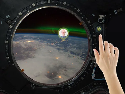 Window to Earth concept, view 1